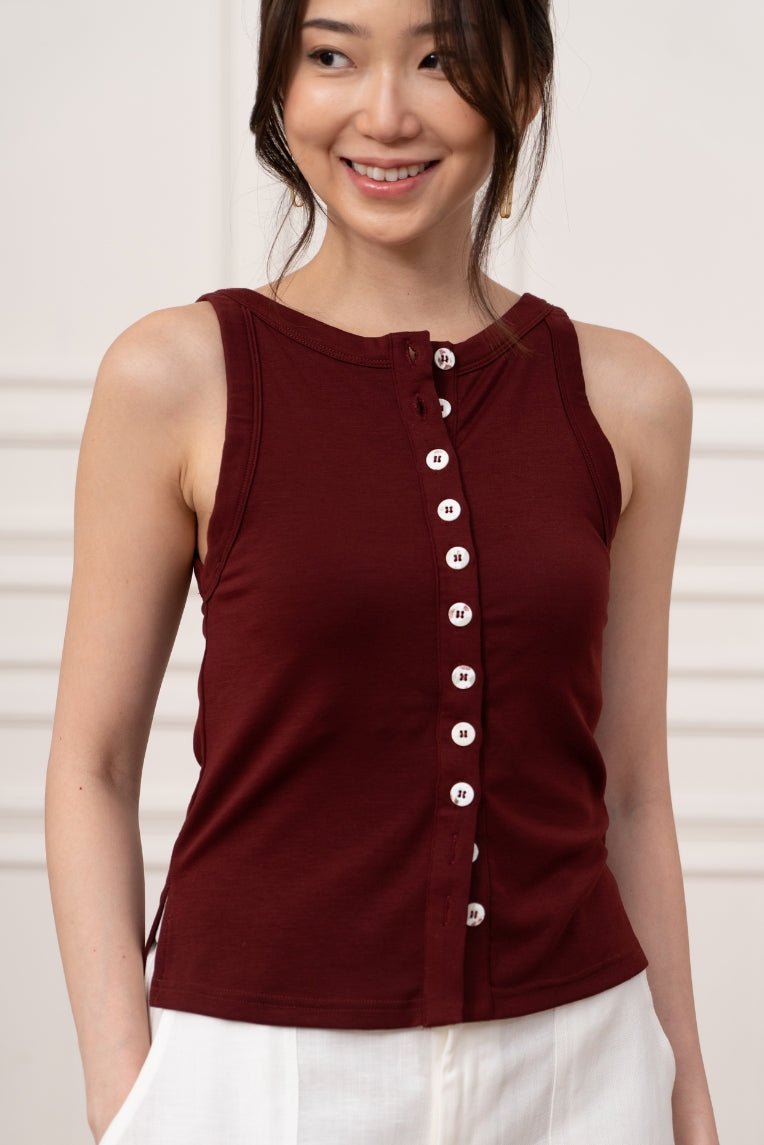 243 Grace Reversible Button Tank - Image 1