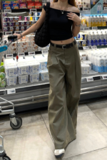 Regular Camila Wide Leg Linen Pants - Image 7