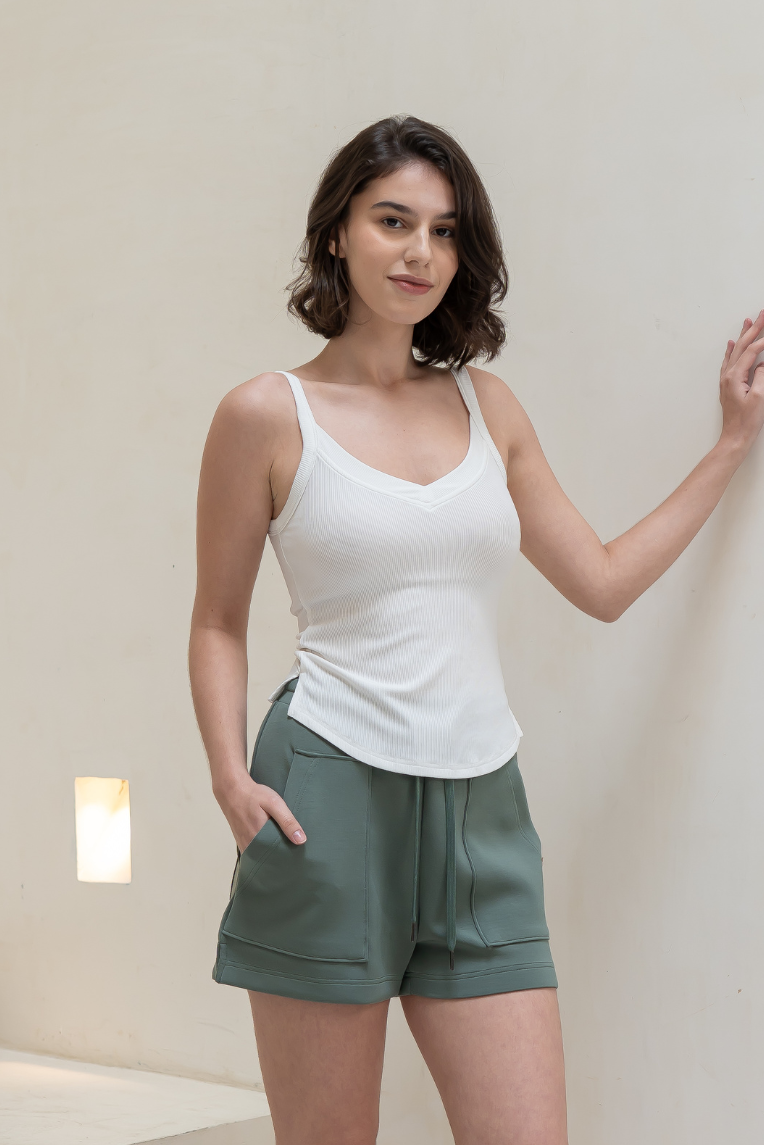 337-1 Diana V-neck Reversible Padded Tank - Image 1