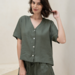 Bella Multi-way V-neck Shirt
