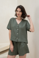Bella Multi-way V-neck Shirt