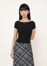 Florence Short Sleeve Padded Top - Image 11