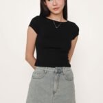 Lara Boat Neck Sleeve Padded Top (Lyocell)