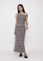Elara Mesh Fishtail Maxi Skirt (Prints) - Image 2