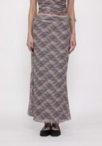 Elara Mesh Fishtail Maxi Skirt (Prints) - Image 10