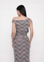 Terra Mesh Padded Boat Neck Top (Prints) - Image 7