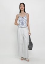 Adrena Ribbon Lace Trim Padded Top (Toile) - Image 2