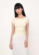 Florence Short Sleeve Padded Top - Image 15