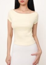Florence Short Sleeve Padded Top - Image 16