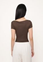 Florence Short Sleeve Padded Top - Image 25