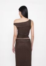 Terra Mesh Padded Boat Neck Top (Prints) - Image 10