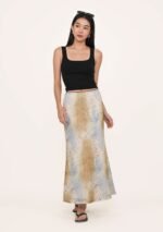 Colette Bias Cut Maxi Skirt (Abstract) - Image 3