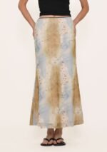 Colette Bias Cut Maxi Skirt (Abstract) - Image 4