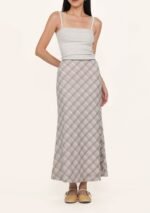 Colette Bias Cut Maxi Skirt (Plaid) - Image 13