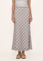 Colette Bias Cut Maxi Skirt (Plaid) - Image 15