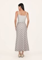 Colette Bias Cut Maxi Skirt (Plaid) - Image 16