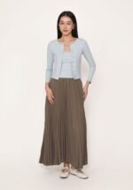 Caprina Pleated Maxi Skirt - Image 3