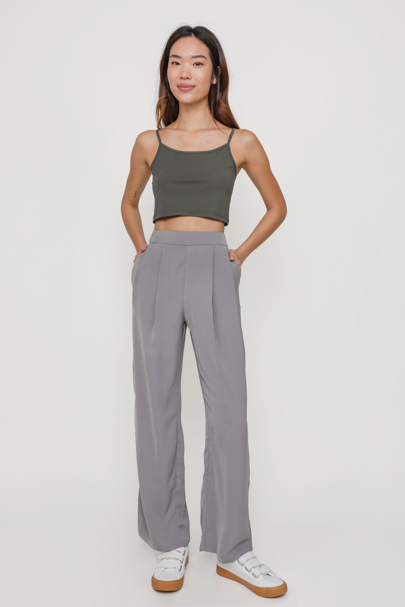 Kaden-Grey-Pleat-Front-Pants-image-1-the-tinsel-rack-singapore Kaden Pleat Front Pants - Image 1