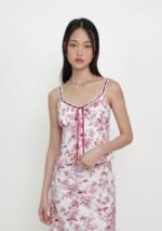 Adrena Ribbon Lace Trim Padded Top (Toile) - Image 6
