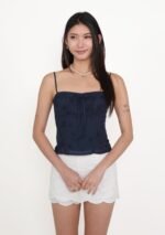 Fion Padded Bustier Top (Eyelet) - Image 9