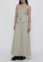Naya Flare Maxi Skirt (Plaid) - Image 2