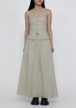 Naya Flare Maxi Skirt (Plaid) - Image 3