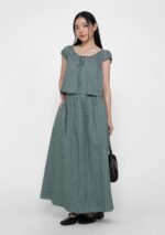 Naya Flare Maxi Skirt (Plaid) - Image 6