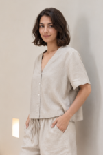 Bella Multi-way V-neck Shirt - Image 6