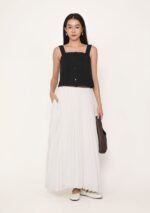 Caprina Pleated Maxi Skirt