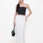 Elara Mesh Fishtail Maxi Skirt
