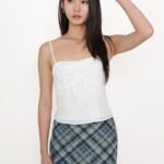 Fion Padded Bustier Top (Eyelet)