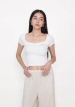 Joella Ruched Front Padded Top - Image 6