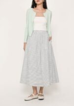Melanie Flare Midi Skirt (Plaid) - Image 7