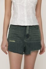 Adam Frayed Denim Shorts Version 2 - Image 7