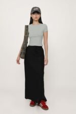 Jaden Linen Drawstring Maxi Skirt - Image 7
