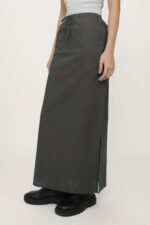 Jaden Linen Drawstring Maxi Skirt - Image 21