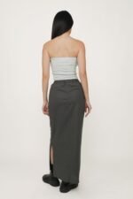 Jaden Linen Drawstring Maxi Skirt - Image 24