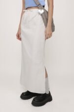 Jaden Linen Drawstring Maxi Skirt - Image 17