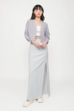 Regular Amina Ruched Side Maxi Skirt - Image 9