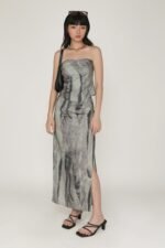 Regular Amina Ruched Side Maxi Skirt - Image 21