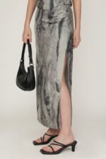 Regular Amina Ruched Side Maxi Skirt - Image 19