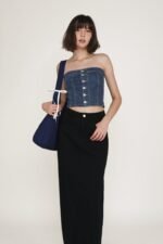 Apollo Denim Maxi Skirt - Image 30