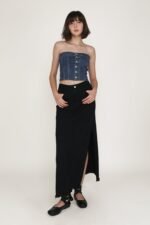 Apollo Denim Maxi Skirt - Image 34