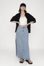 Apollo Denim Maxi Skirt - Image 12