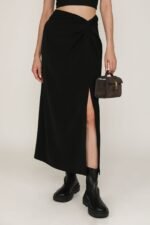 Ava Knot Front Maxi Skirt - Image 14