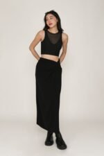 Ava Knot Front Maxi Skirt - Image 13