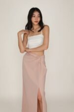 Ava Knot Front Maxi Skirt - Image 2