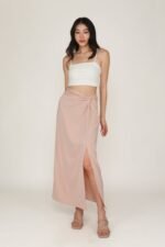 Ava Knot Front Maxi Skirt - Image 3