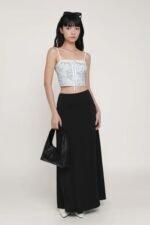 Beatrice Textured Maxi Skirt - Image 3