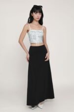 Beatrice Textured Maxi Skirt - Image 14